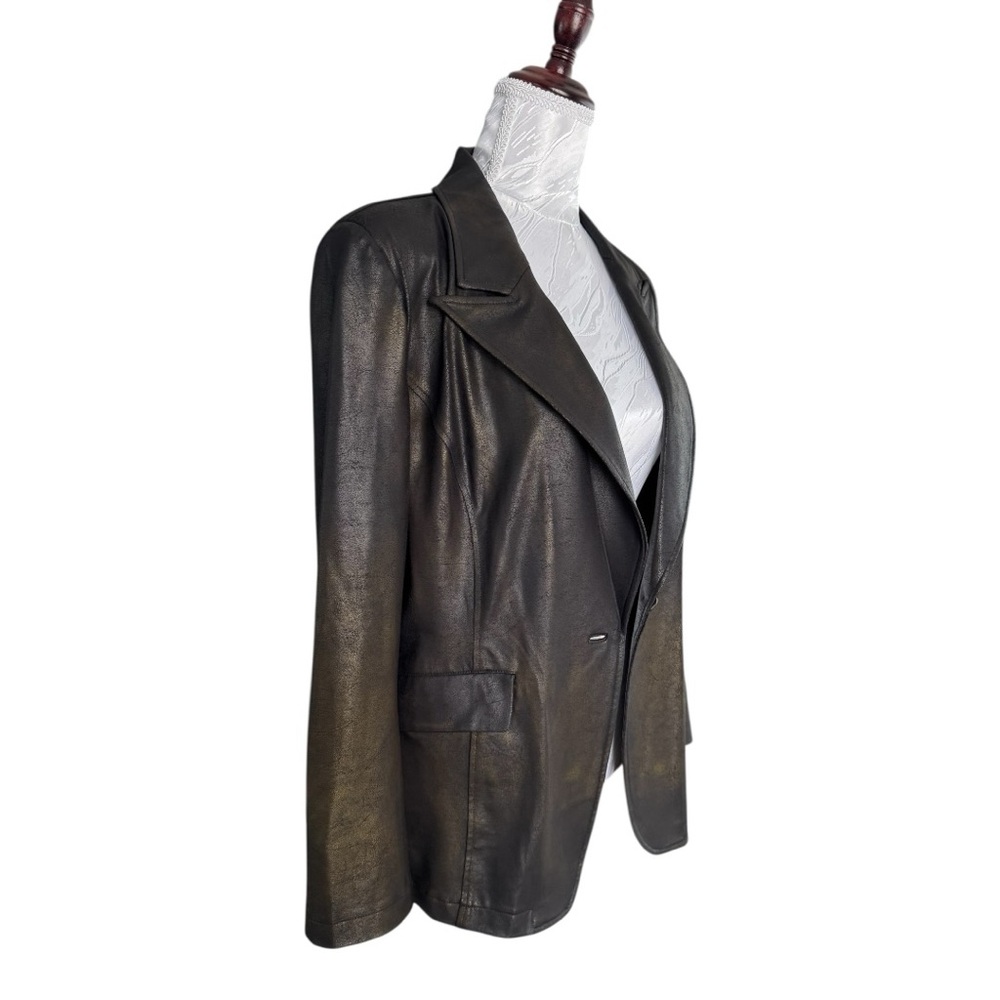 Clara Sun Woo Liquid Leather Blazer - Large - Picture 4 of 8